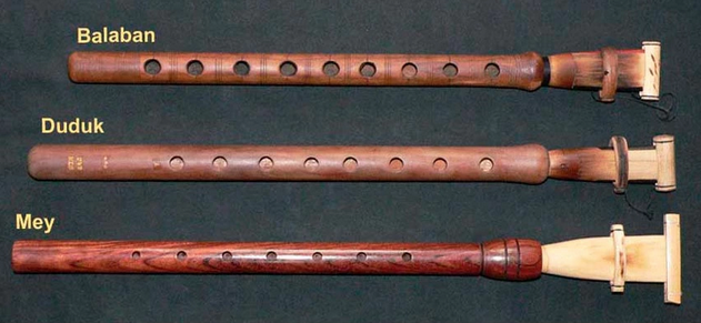 Balaban, Mey, and Duduk comparison image