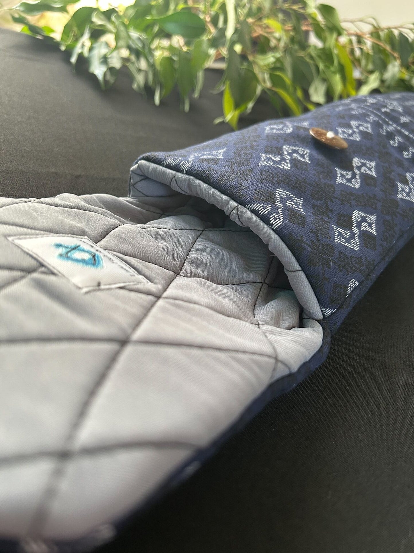 Little Fish Cotton Flute Bag - Blue Dream - Suitable for Medium Flute