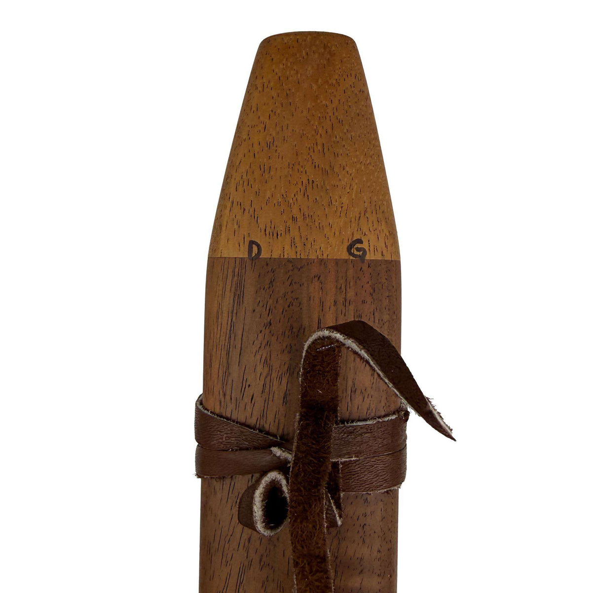 Native American Harmony Double Flute in G minor and D minor by Nash Tavewa, Peruvian Black Walnut with Acacia Mouthpiece