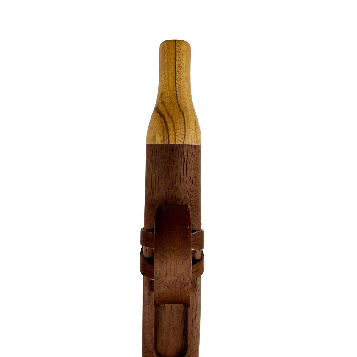 Native American Flute in F Minor by Nash Tavewa, Peruvian Black Walnut with Zebrawood Mouthpiece
