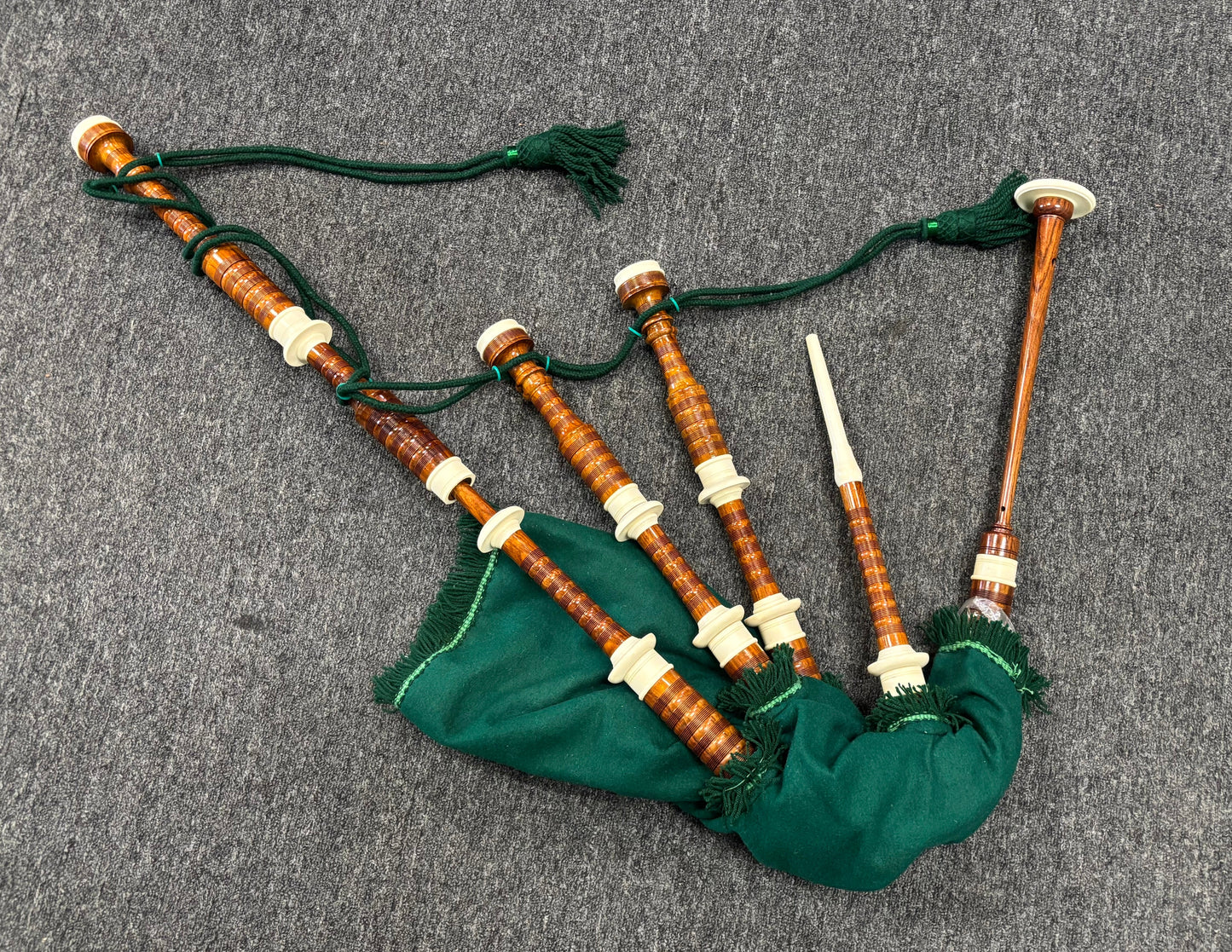 Irish War Pipes, full size, cocuswood