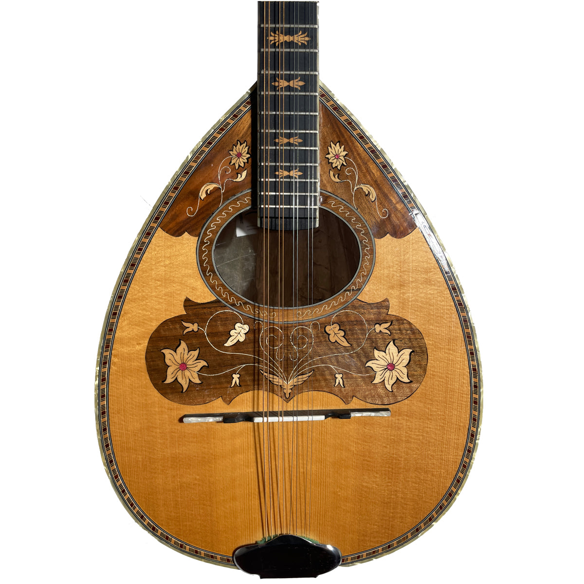 Sakis 8 String Bouzouki, 60 Stave Natural Special Walnut Back Bouzoukis Lark in the Morning
