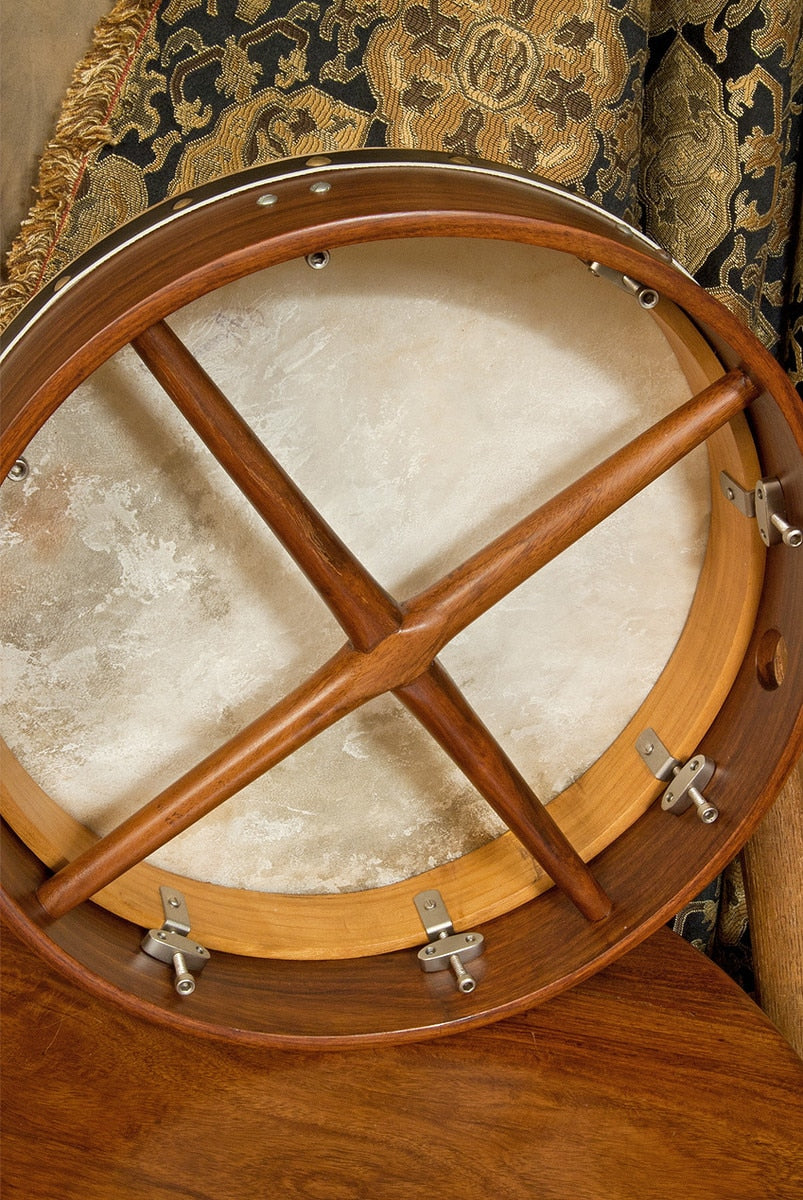 Roosebeck Bodhran, 14" x 3.5", Tune, Rosewood, Cross