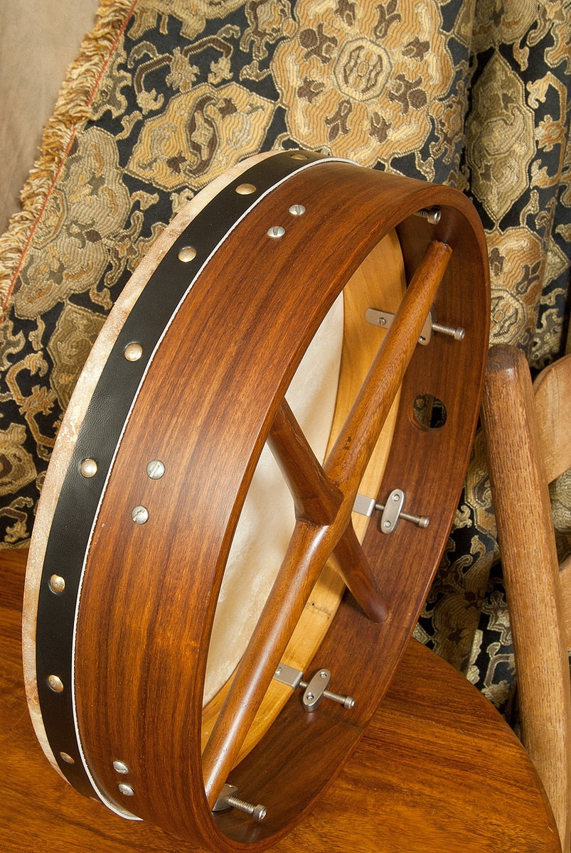 Roosebeck Bodhran, 14" x 3.5", Tune, Rosewood, Cross