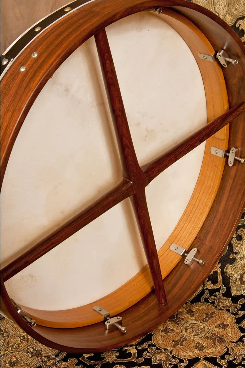 Roosebeck Bodhran, 18", Tune, Rswd, Soft, Cross