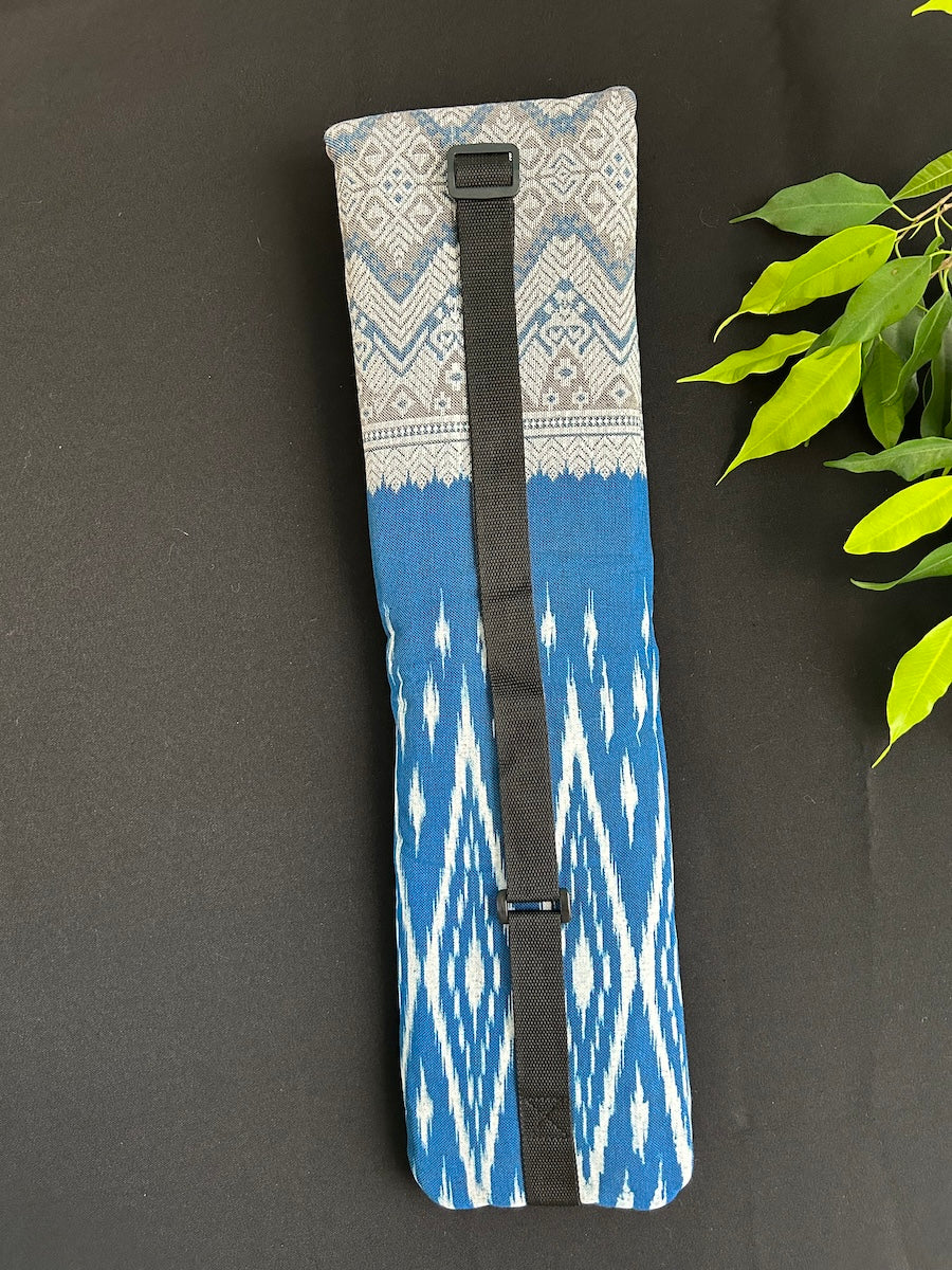 Little Fish Cotton Flute Bag - Berkeley Blue - Suitable for Medium Flute Flute Bags Little Fish Artwork