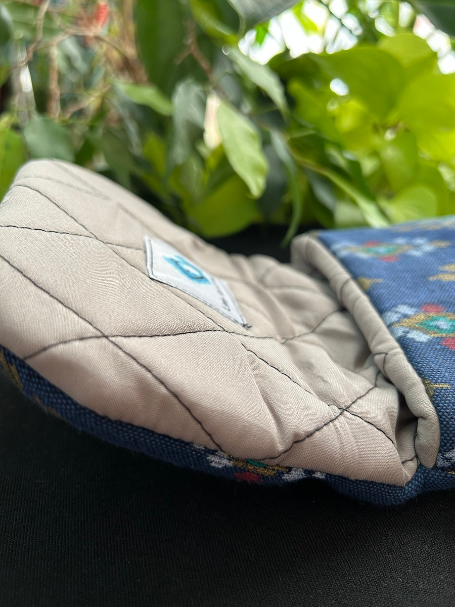 Little Fish Cotton Flute Bag - Blue Trance - Suitable for Medium Flute Flute Bags Little Fish Artwork