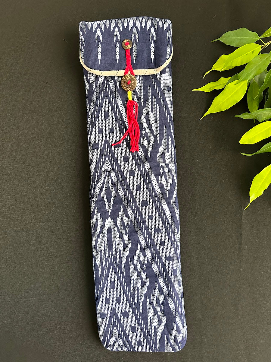 Little Fish Cotton Flute Bag - Blue Vision - Suitable for Medium Flute Flute Bags Little Fish Artwork