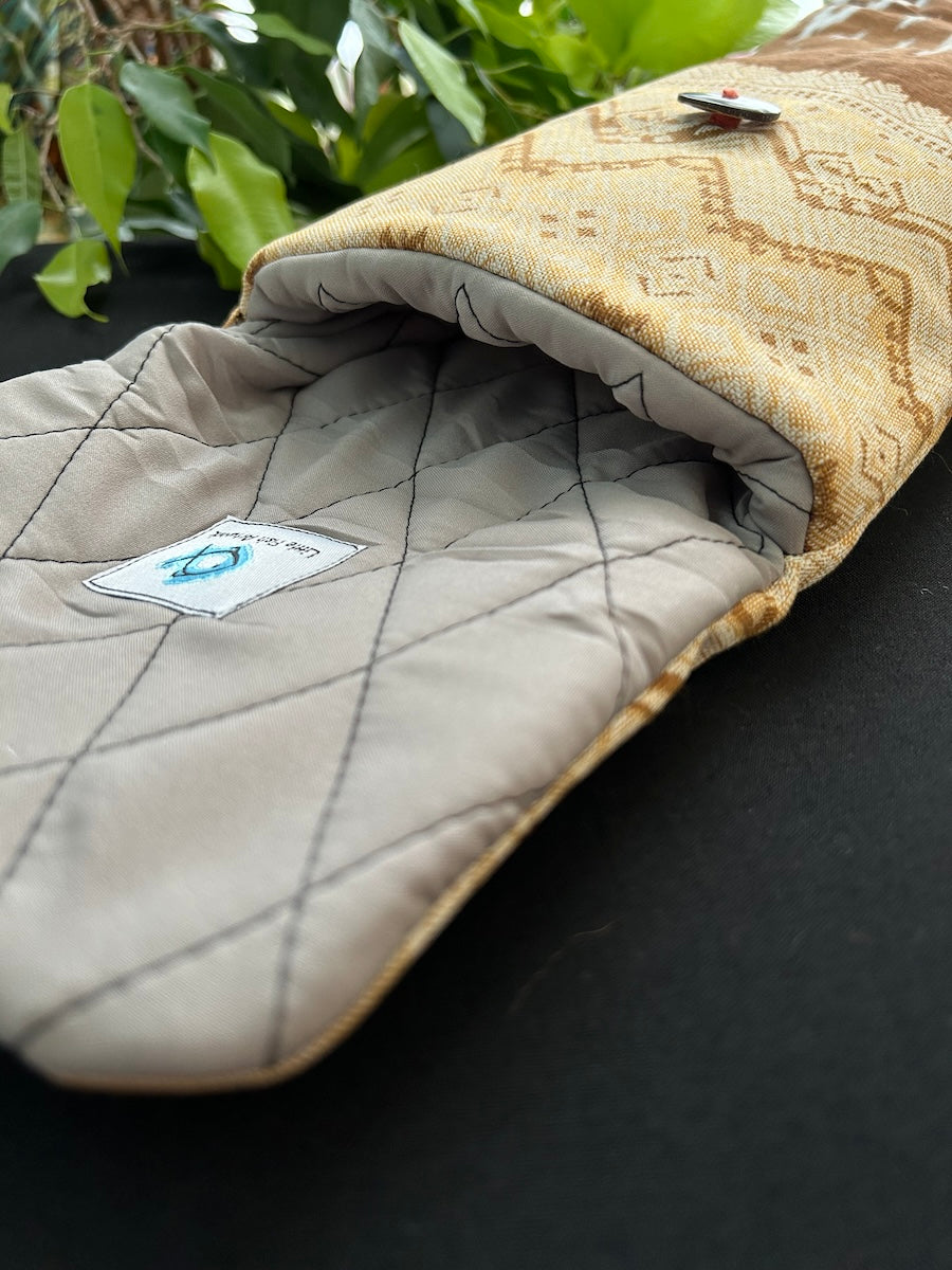 Little Fish Cotton Flute Bag - Cappuccino - Suitable for Large Flute Flute Bags Little Fish Artwork