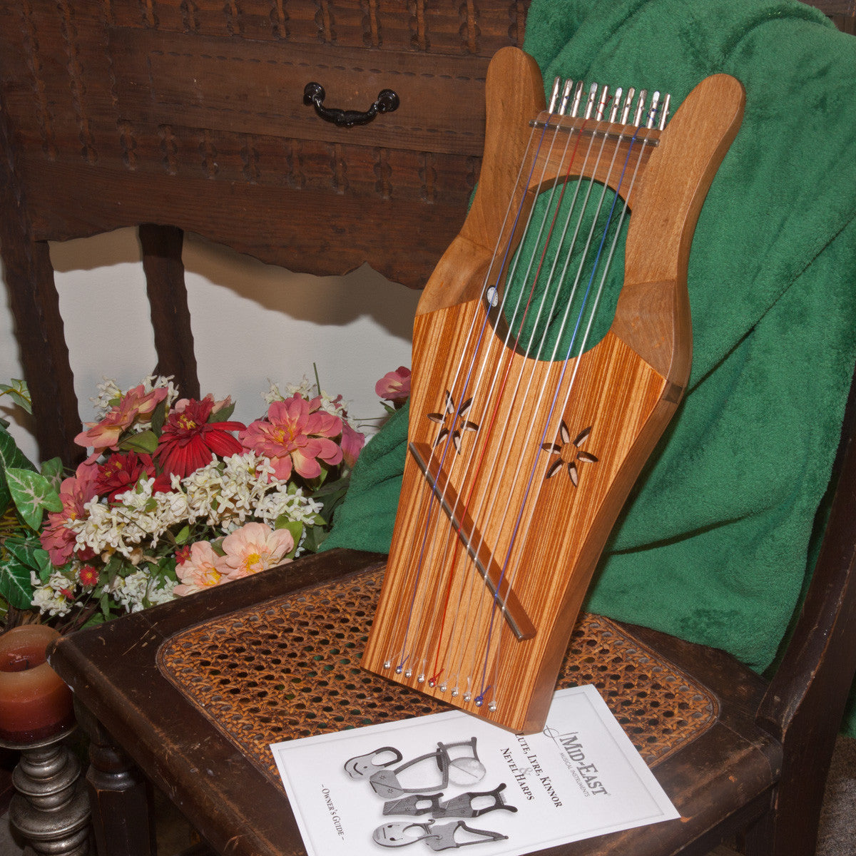 Mid-East Mini Kinnor Harp - Walnut Harps Mid-East