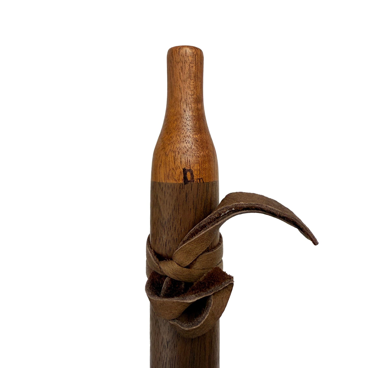 Native American Flute in D minor by Nash Tavewa, Peruvian Black Walnut with Mahogany Mouthpiece