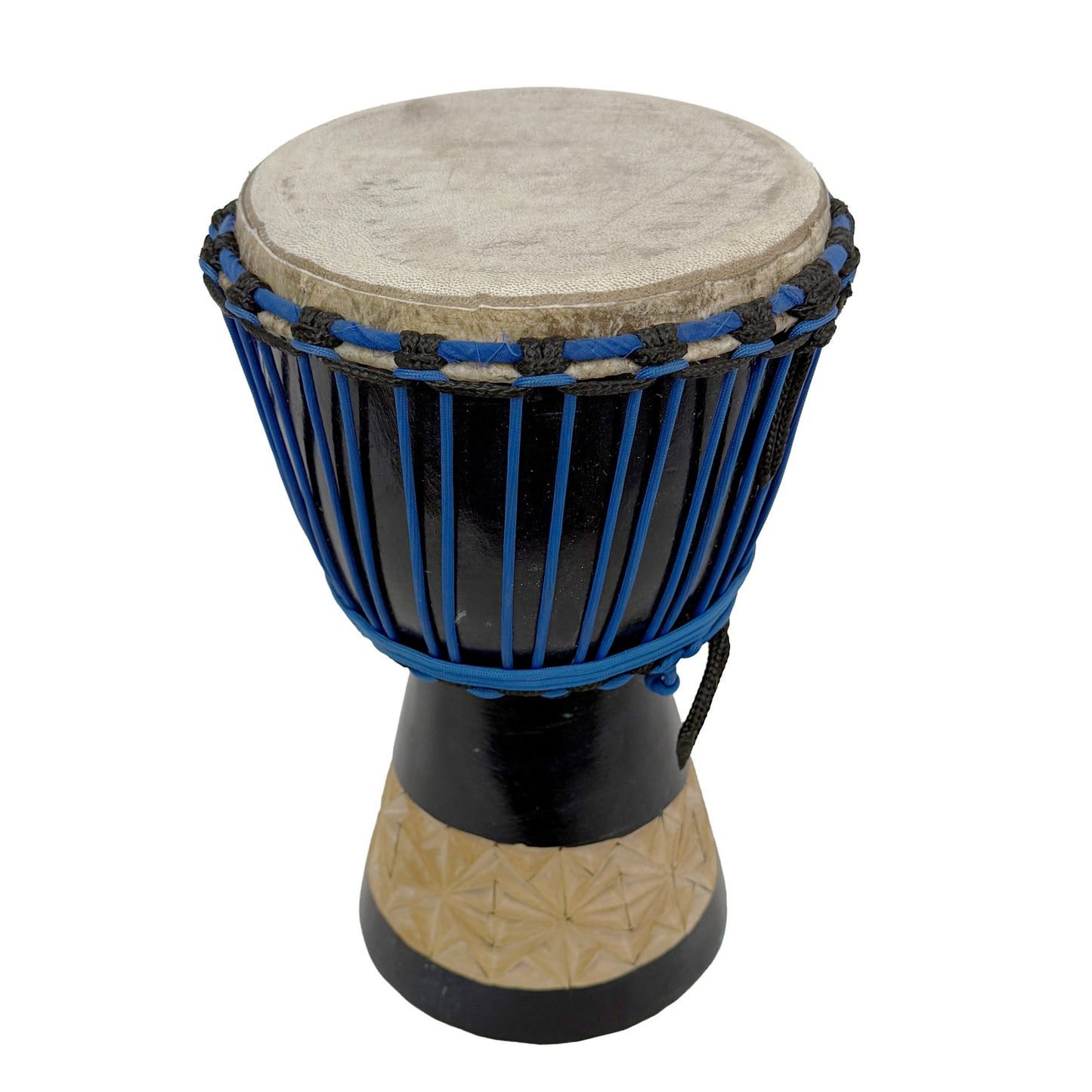 Djembe Drum, 7.5 inch head x 12.5 inches tall, Black