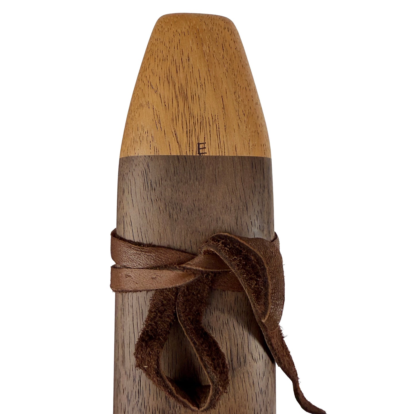Native American Drone Flute in E minor by Nash Tavewa, Peruvian Black Walnut with Acacia Mouthpiece