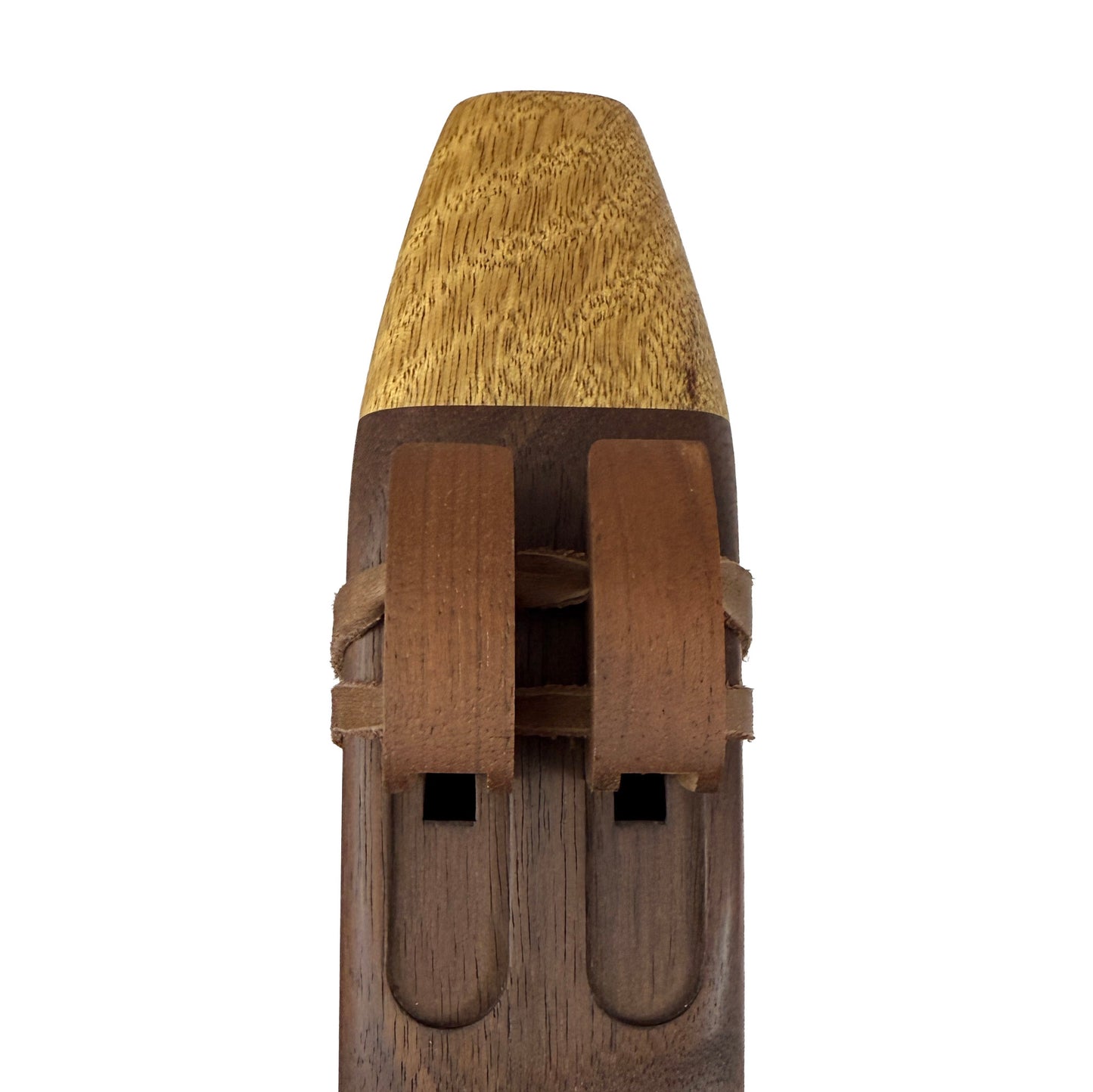 Native American Drone Flute in D minor by Nash Tavewa, Peruvian Black Walnut with Acacia Mouthpiece