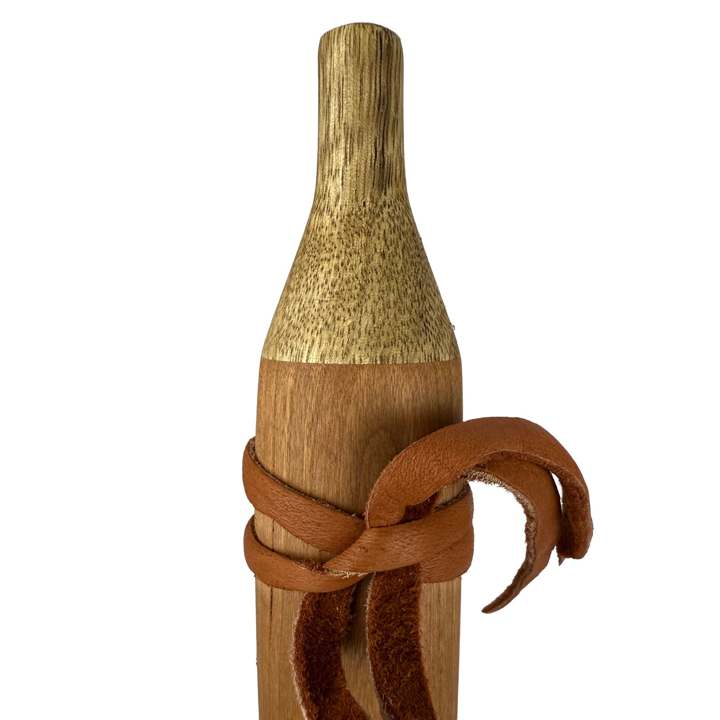 Native American Flute in Low C Minor by Nash Tavewa, Cherry with Acacia Mouthpiece