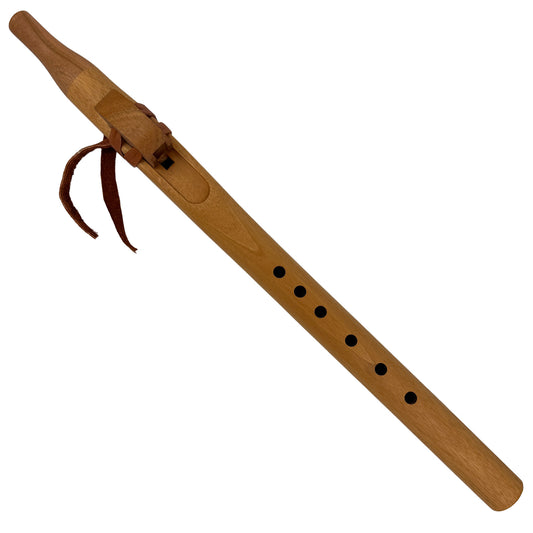 Native American Flute in A Minor by Nash Tavewa, Mahogany with Cherry Mouthpiece