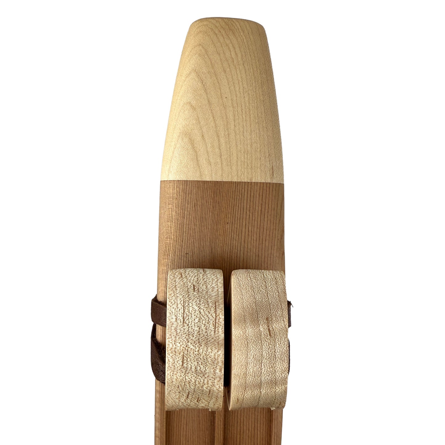 Native American Drone Flute in High C minor by Nash Tavewa, Western Red Cedar with Maple Mouthpiece