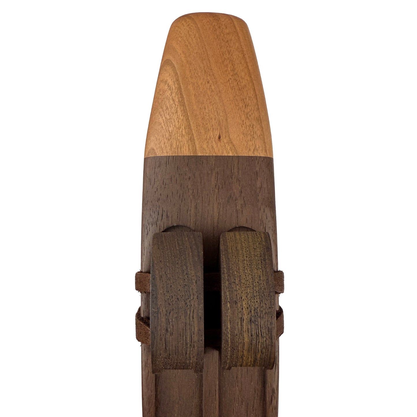 Native American Drone Flute in A minor by Nash Tavewa, Peruvian Black Walnut with Cherry Mouthpiece