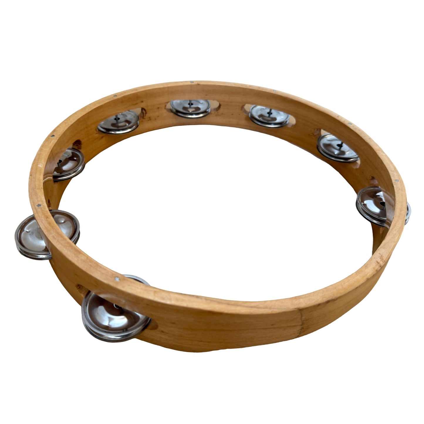 Headless 10" Tambourine, Single Row