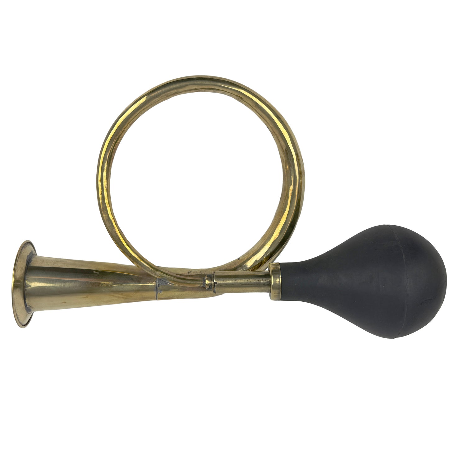Brass Circular Bulb Horn, 14"
