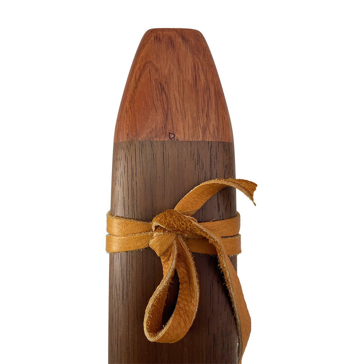Native American Double Flute in Low D minor by Nash Tavewa, Black Walnut Native American Flutes Nash Tavewa