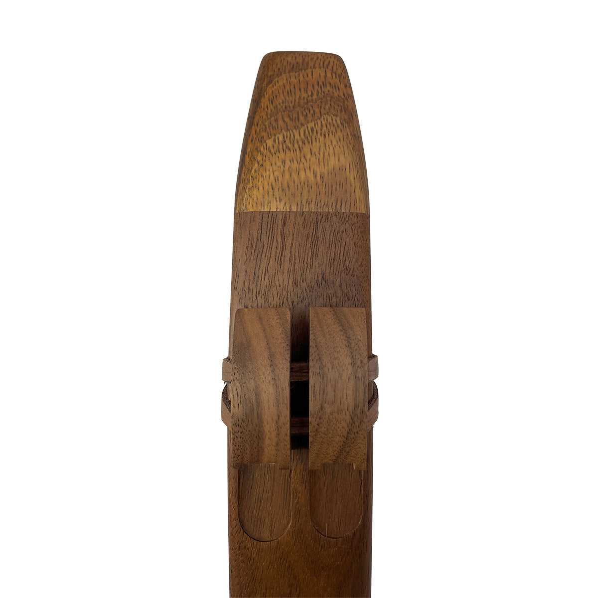 Native American Double Flute in A minor by Nash Tavewa, American Walnut Native American Flutes Nash Tavewa