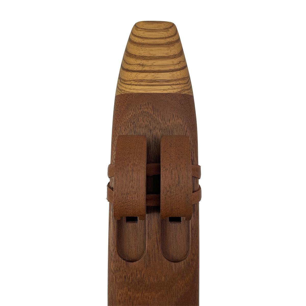 Native American Double Flute in F minor by Nash Tavewa, Mahogany Native American Flutes Nash Tavewa