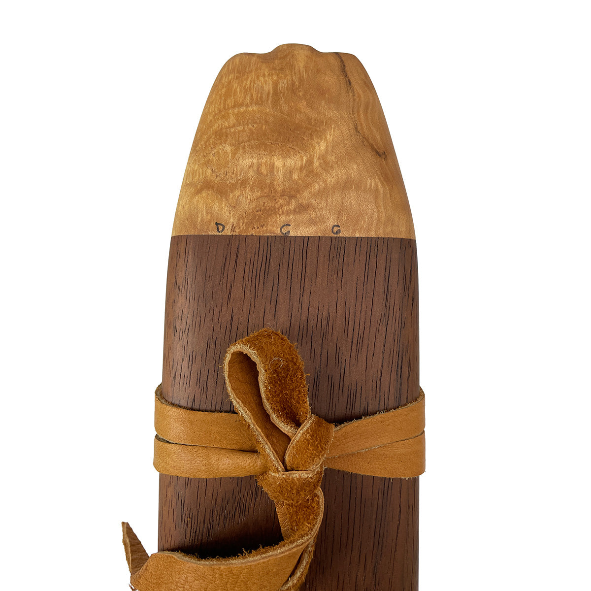 Native American Harmony Triple Flute in D and G by Nash Tavewa, Mahogany with Curly Maple Mouthpiece Native American Flutes Nash Tavewa