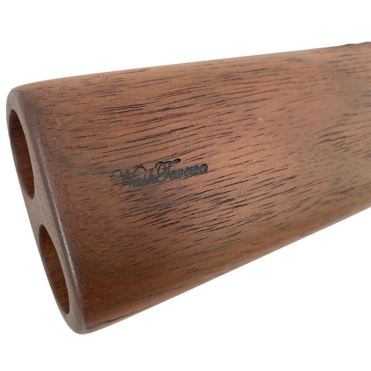 Native American Harmony Triple Flute in D and G by Nash Tavewa, Mahogany with Curly Maple Mouthpiece Native American Flutes Nash Tavewa