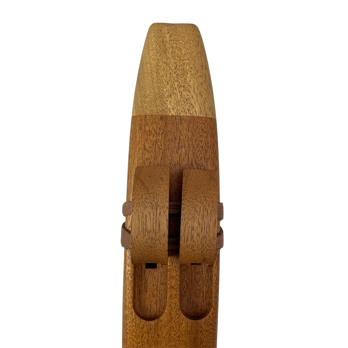 Native American Double Flute in G and D by Nash Tavewa, Mahogany Native American Flutes Nash Tavewa