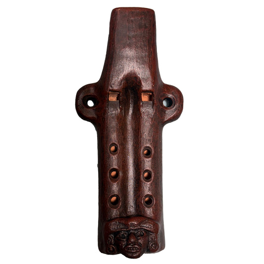 Native American Wet-tuned Harmonic Clay Flute in C, by Nash Tavewa