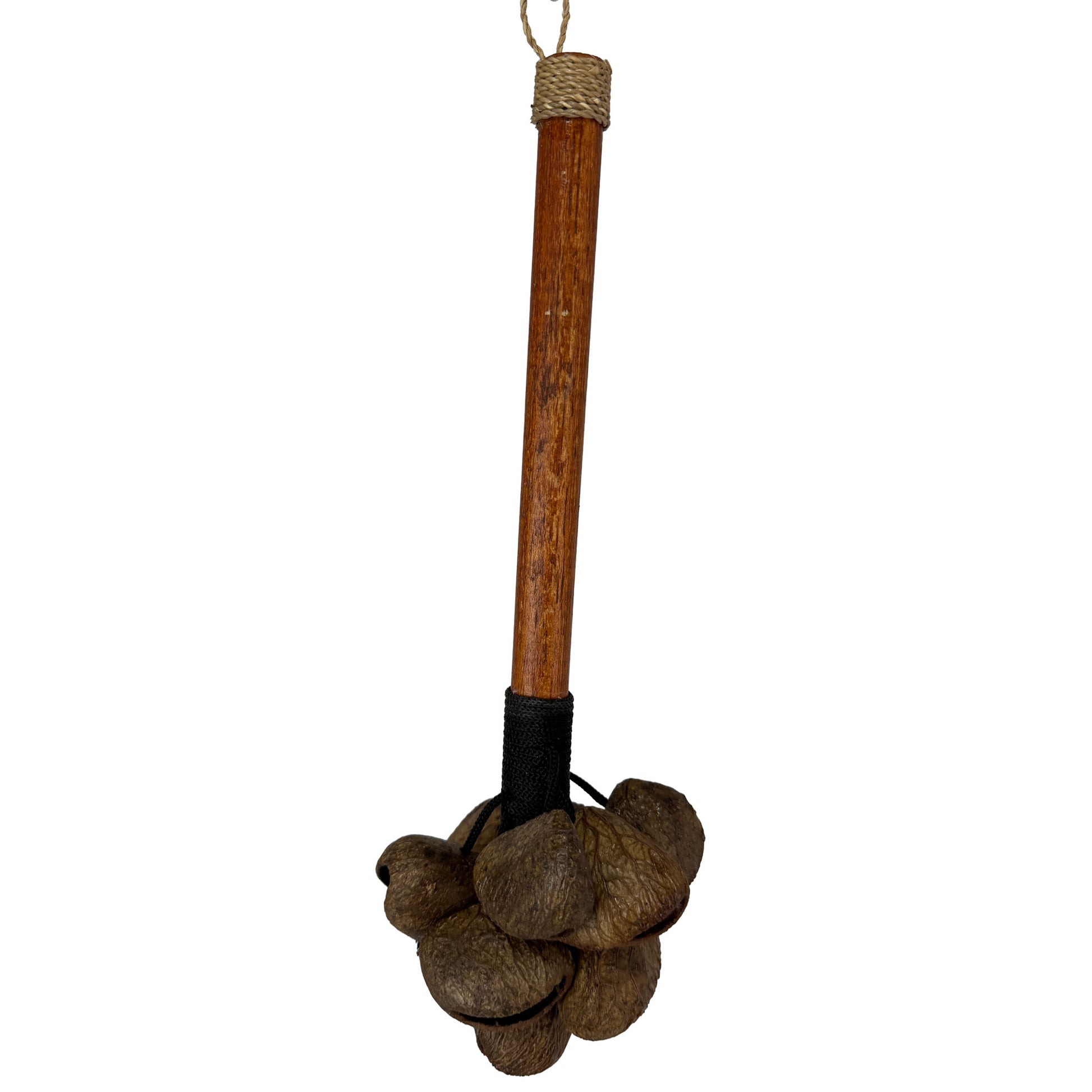 Wooden shaker with spice nuts