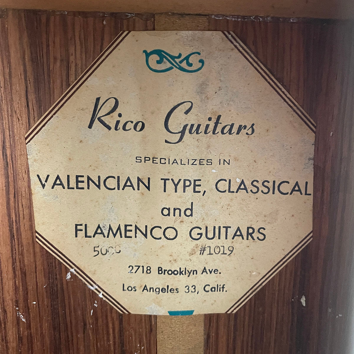Rico Flamenco Guitar Guitars Martin