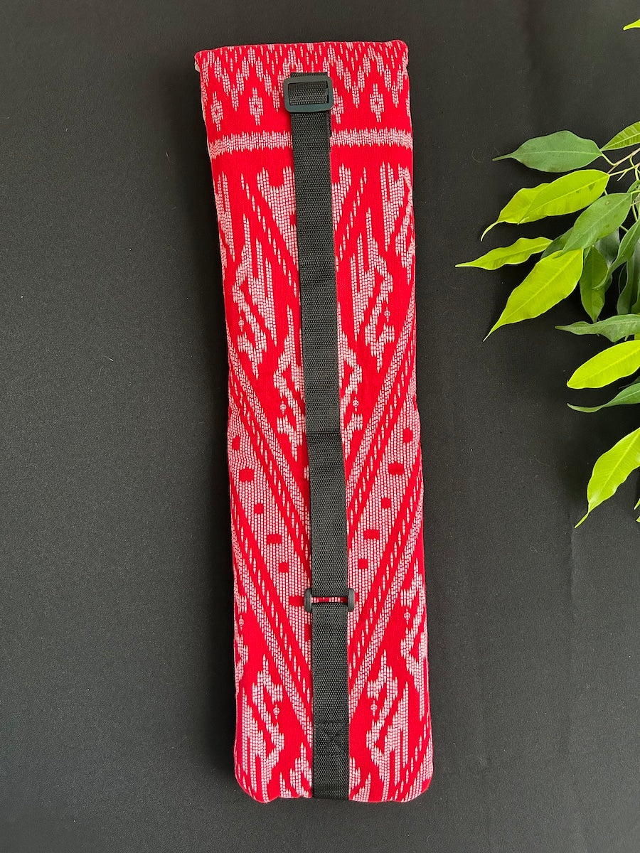 Little Fish Cotton Flute Bag - Ruby Red - Suitable for Medium Flute Flute Bags Little Fish Artwork