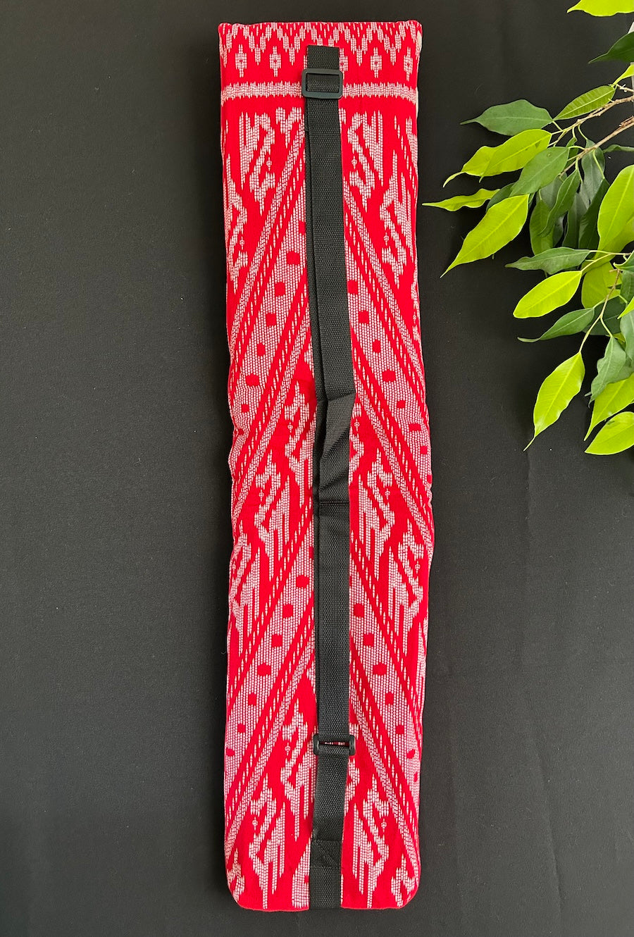 Little Fish Cotton Flute Bag - Ruby Red - Suitable for Large Flute Flute Bags Little Fish Artwork