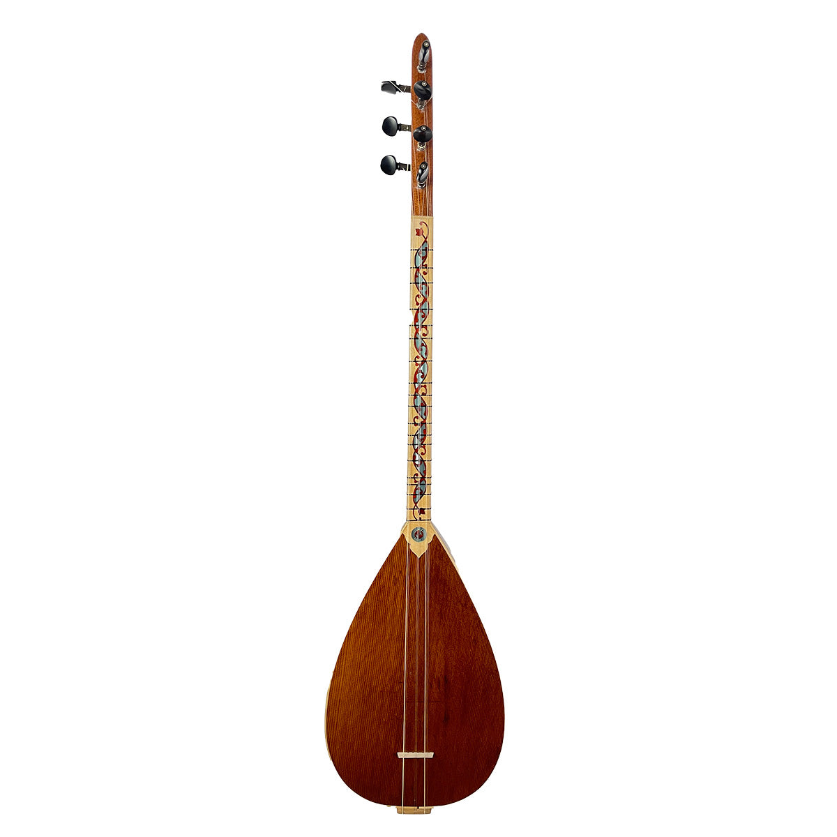 Turkish Baglama Saz, Short-Neck, Professional Model, Decorated Saz Masterwork