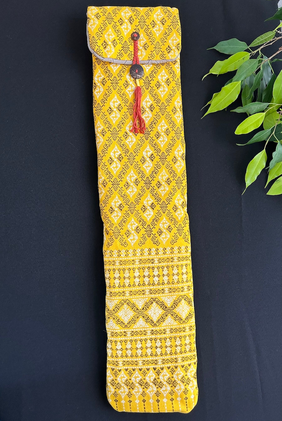 Little Fish Cotton Flute Bag - Sunflower - Suitable for Large Flute Flute Bags Little Fish Artwork