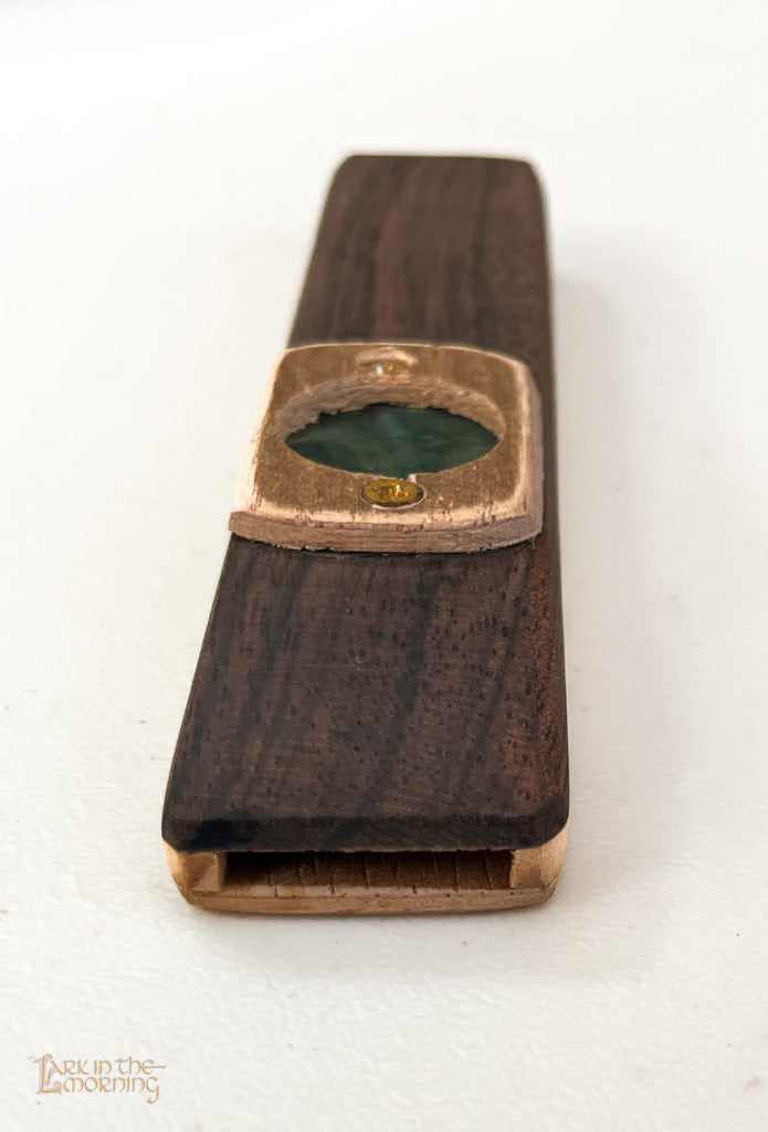 Wooden Kazoo with Brass Membrane Holder Kazoos Lark in the Morning