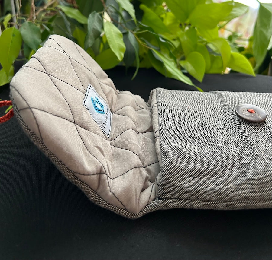 Little Fish Cotton Flute Bag - Winter Sky - Suitable for Medium Flute Flute Bags Little Fish Artwork