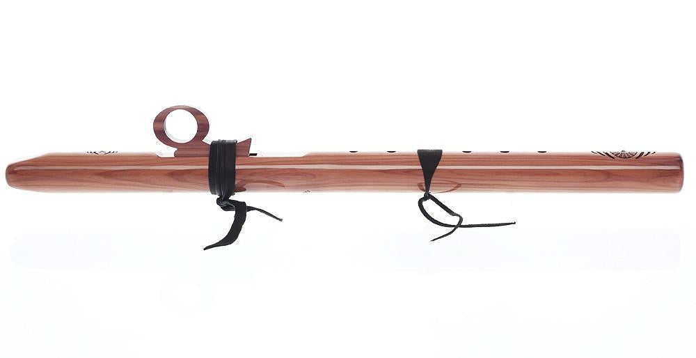 High Spirits Native American Style Flute EarthTone in Key of A, Aromatic Cedar Native American Flutes High Spirits Flutes