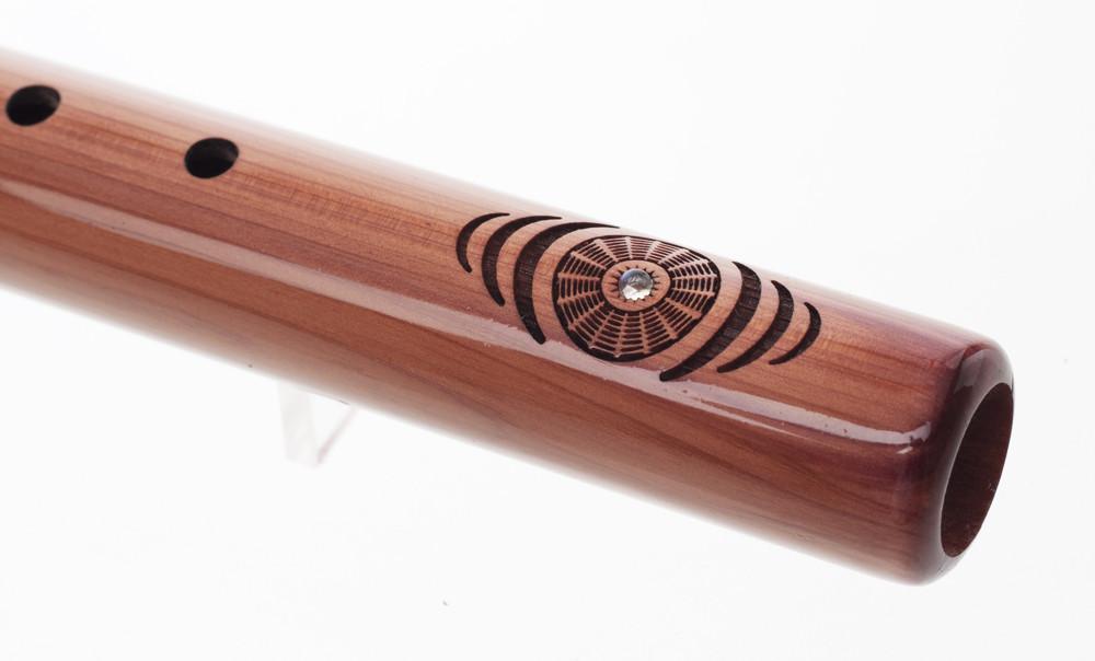 High Spirits Native American Style Flute EarthTone in Key of A, Aromatic Cedar Native American Flutes High Spirits Flutes