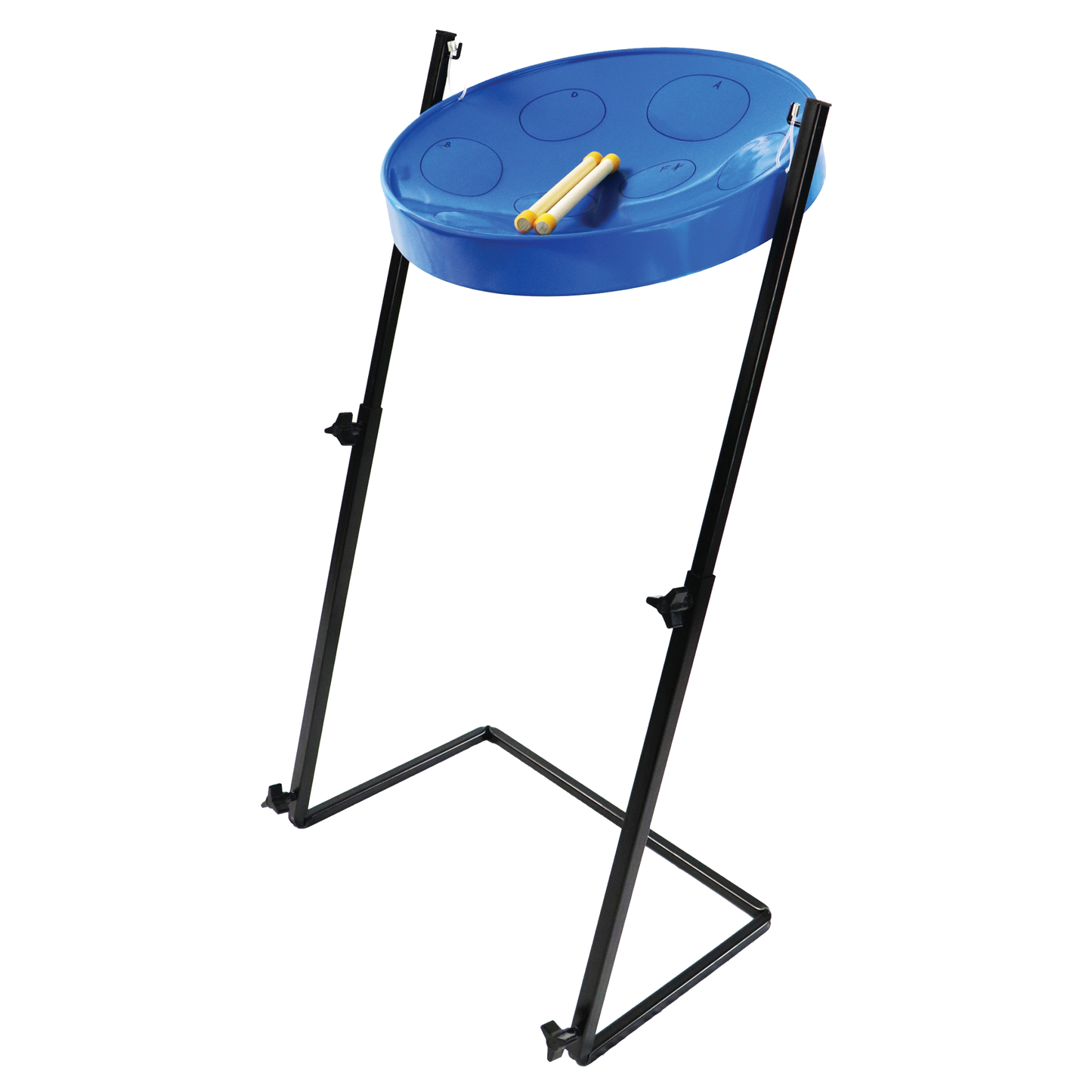 Panyard Jumbie Jam Steel Drum Ready-to-Play Kit with Metal Z-Floor Stand (G Diatonic) Steel Drums Panyard Blue Pan