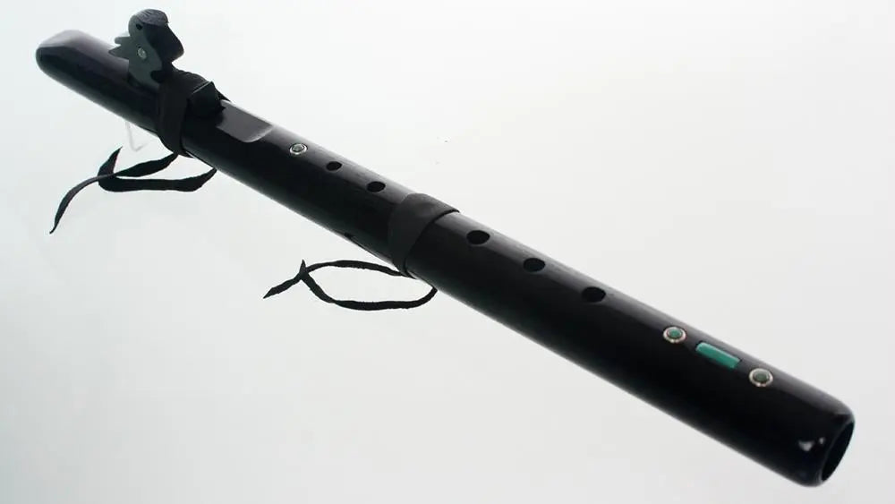 High Spirits Ebonized Walnut Crow Flute, Key of A Native American Flutes High Spirits Flutes