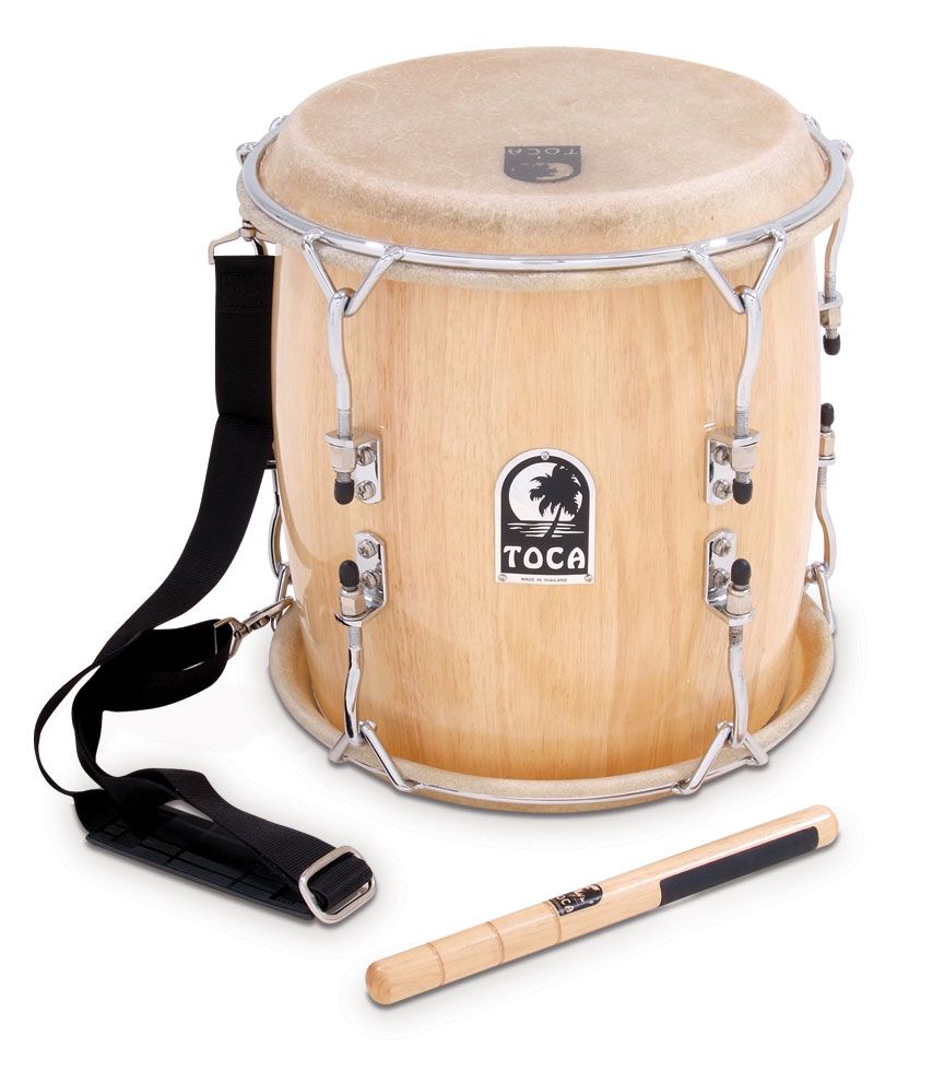 Toca Pro Wood Tambora with Strap and Beater Drums - Others Toca