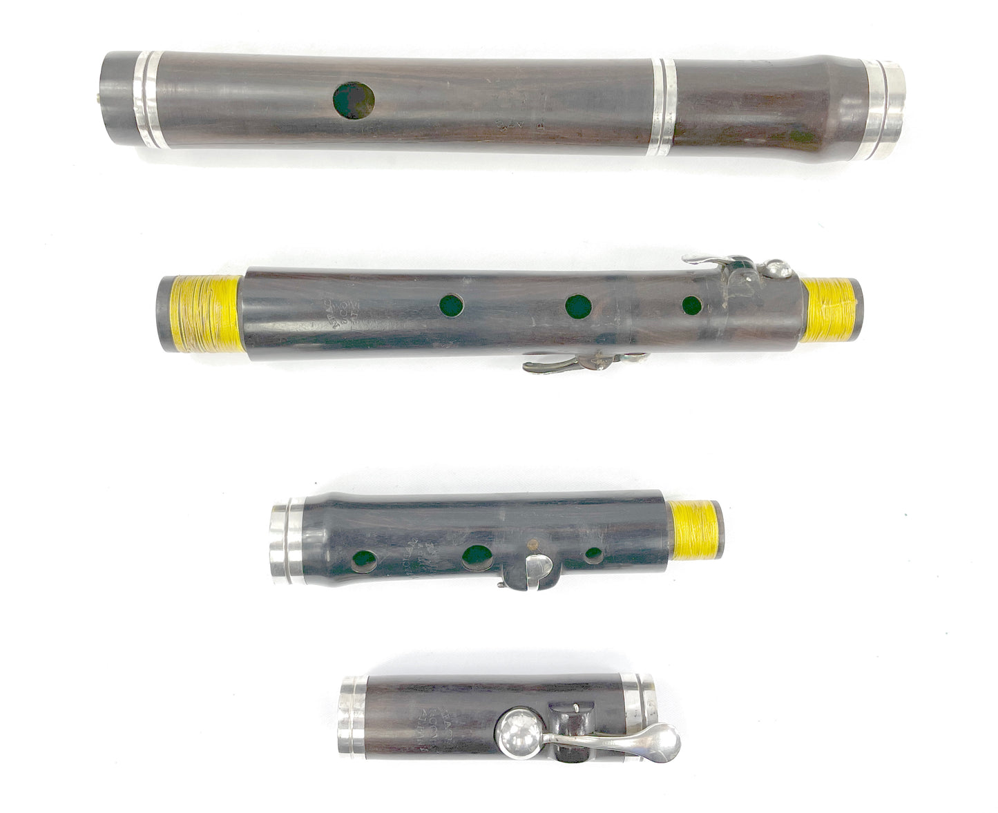 English Simple System Flute, Meacham & Co., Albany NY, 4 key, c1825 Flutes Lark in the Morning