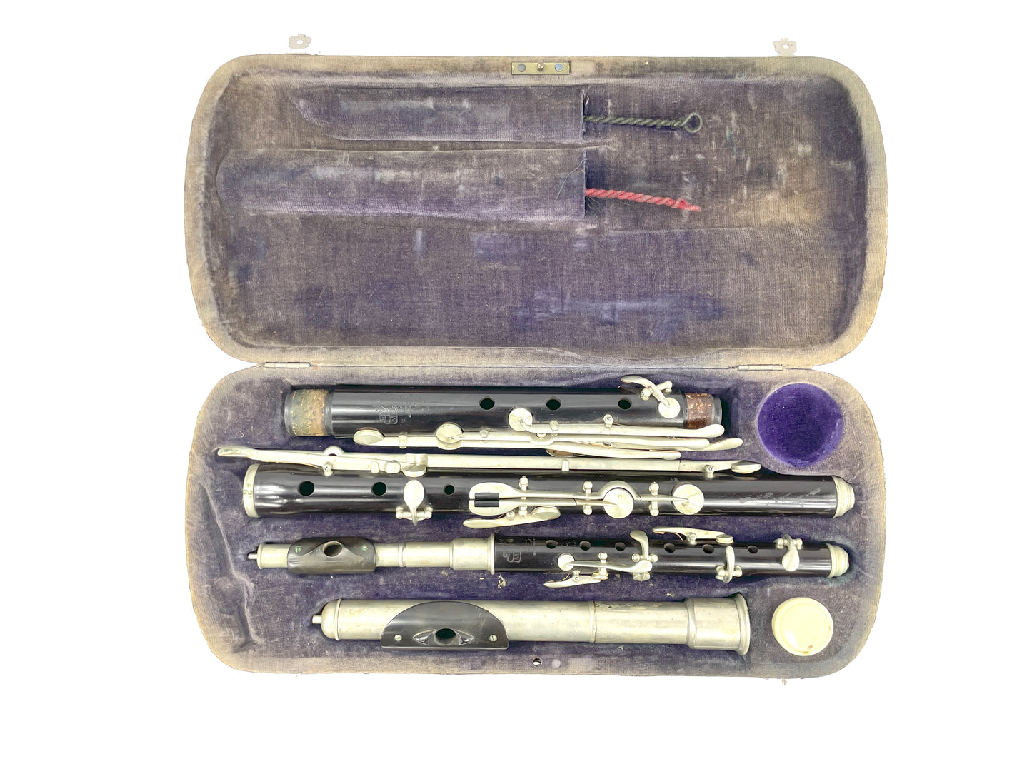 Melodia German Flute and Piccolo set and case, metal head joint, year unknown. Flutes Lark in the Morning
