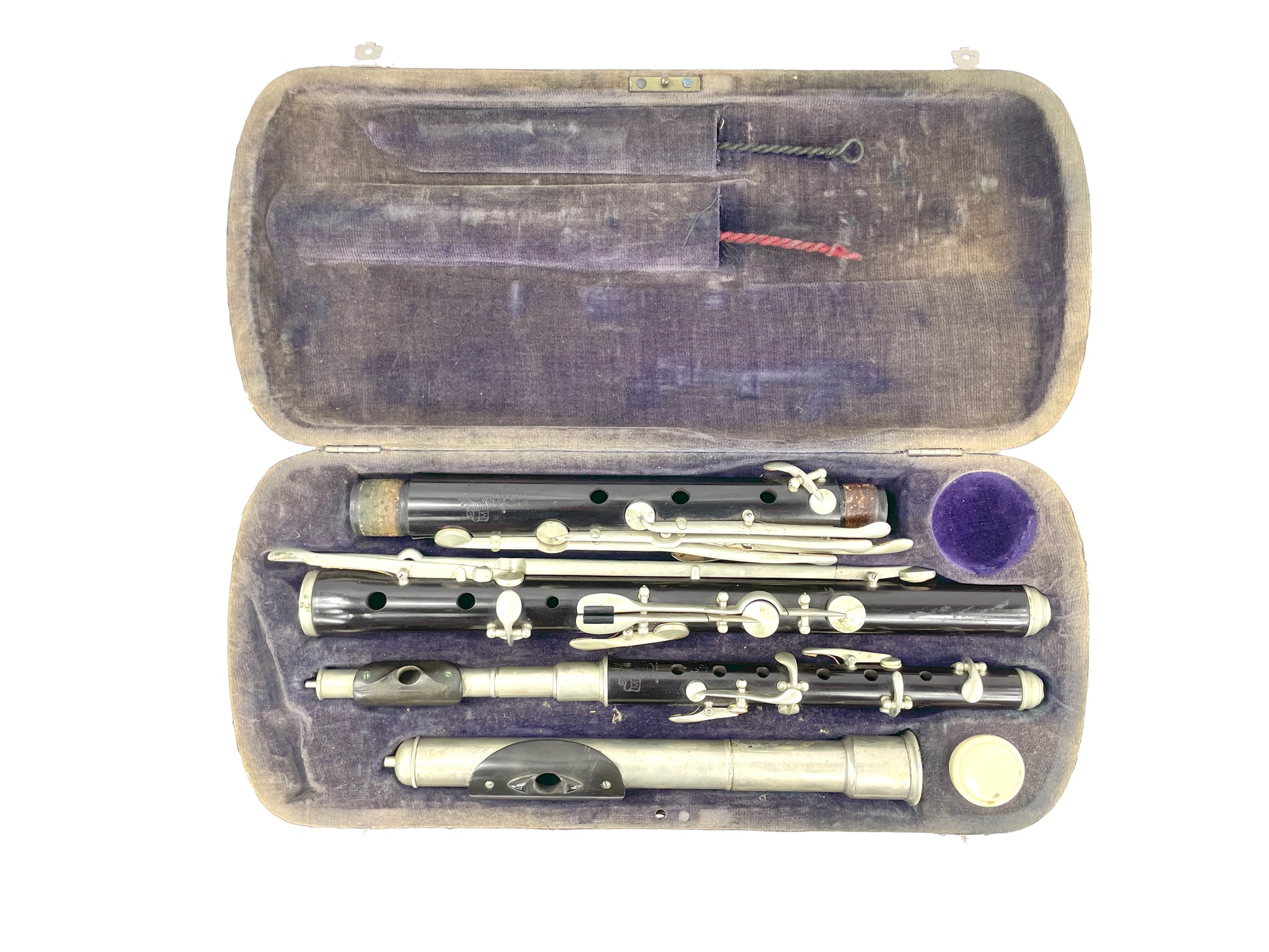 Melodia German Flute and Piccolo set and case, metal head joint, year unknown. Flutes Lark in the Morning