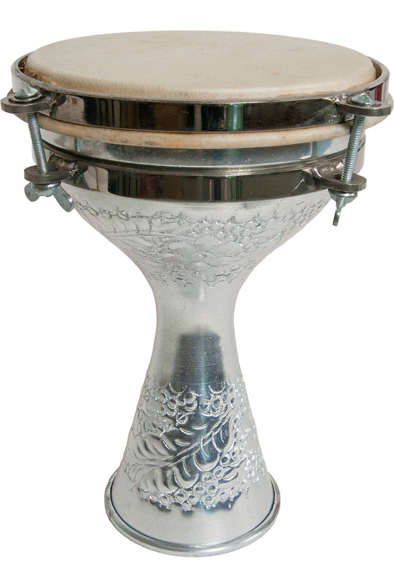 Tunable Aluminum Finger Doumbek, 5" x 8" Dumbeks Mid-East