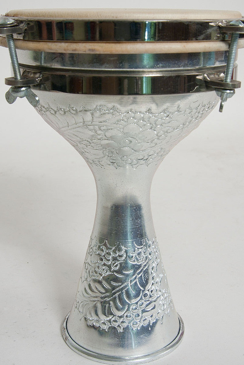 Tunable Aluminum Finger Doumbek, 5" x 8" Dumbeks Mid-East