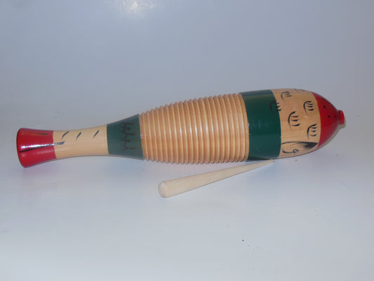 Green and Red Guiro Scraper Yongxin